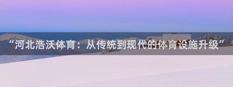 意昂体育4招商电话是多少：“河北浩沃体育：从传统到现